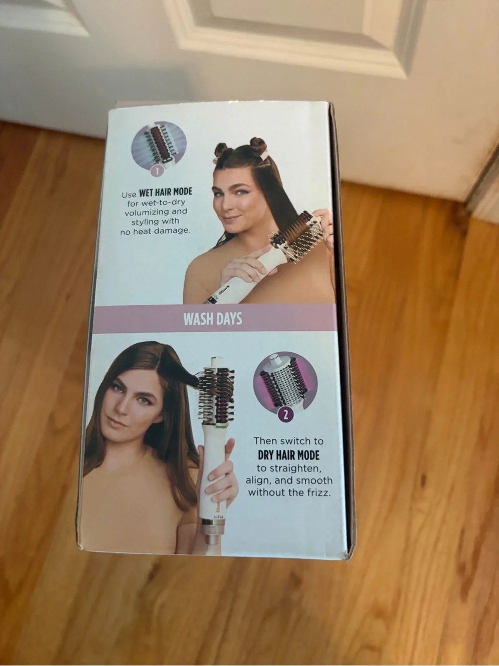 Shark SmoothStyle Heated Hair Brush - Pink & White